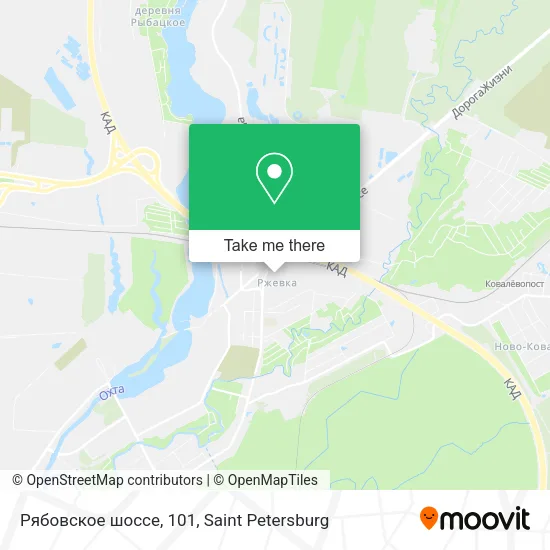 Рябовское шоссе, 101 map
