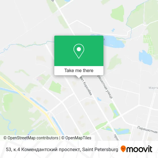 53, к.4 Комендантский проспект map