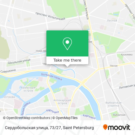 Сердобольская улица, 73/27 map
