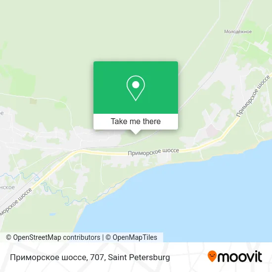 Приморское шоссе, 707 map