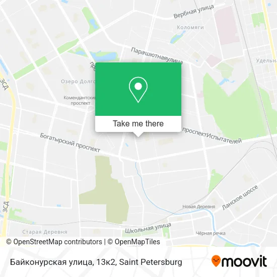 Байконурская улица, 13к2 map