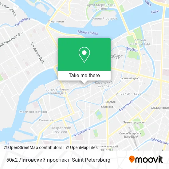 50к2 Лиговский проспект map