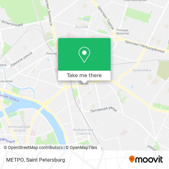 МЕТРО map