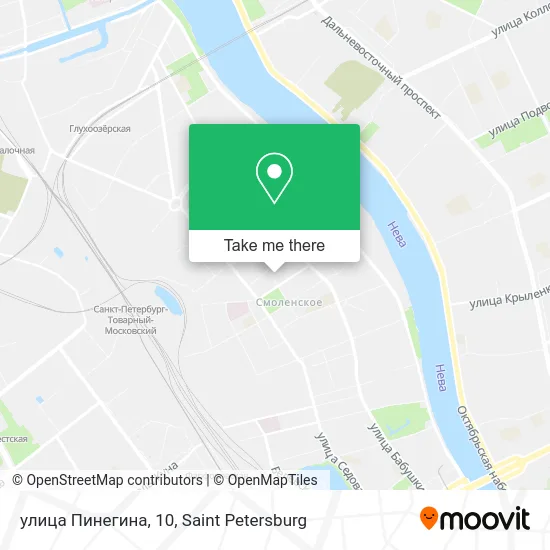 улица Пинегина, 10 map