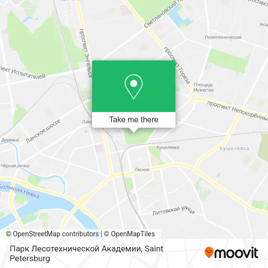 Парк Лесотехнической Академии map