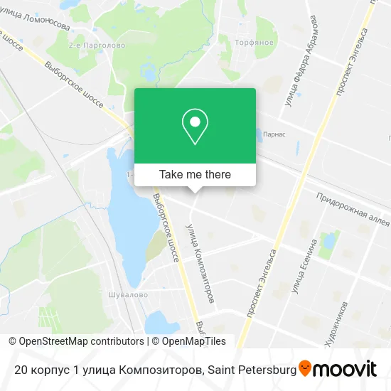 20 корпус 1 улица Композиторов map