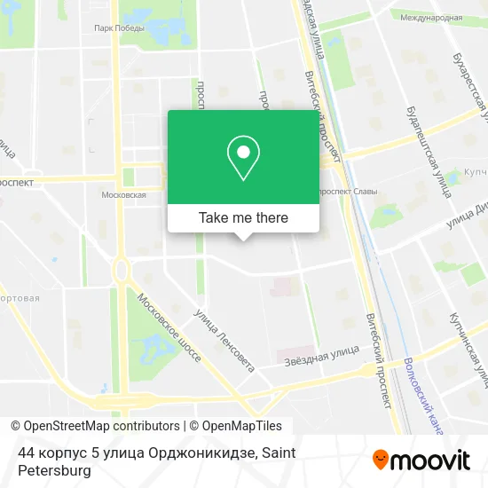 44 корпус 5 улица Орджоникидзе map