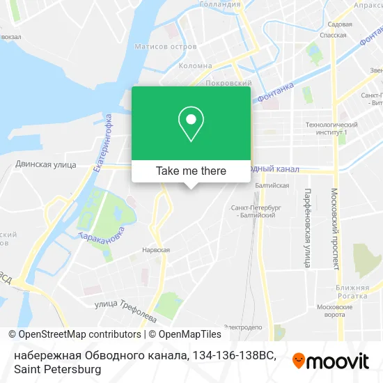 набережная Обводного канала, 134-136-138ВС map