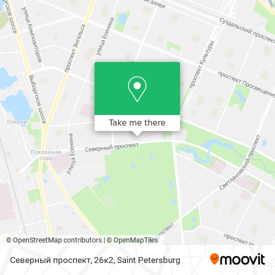 Северный проспект, 26к2 map