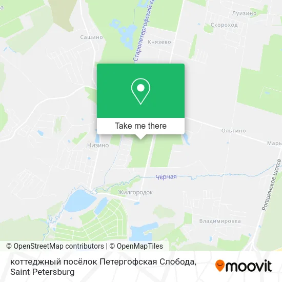 коттеджный посёлок Петергофская Слобода map