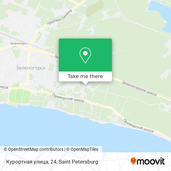 Курортная улица, 24 map