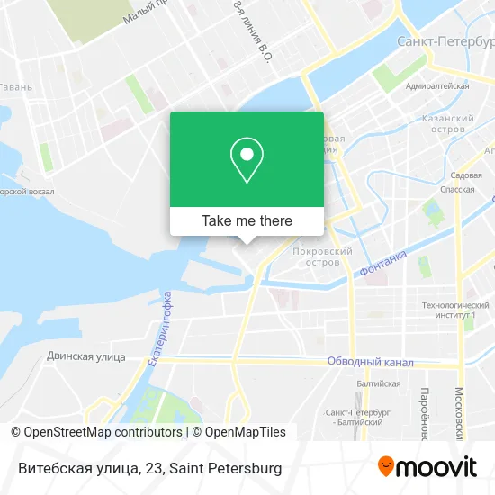 Витебская улица, 23 map