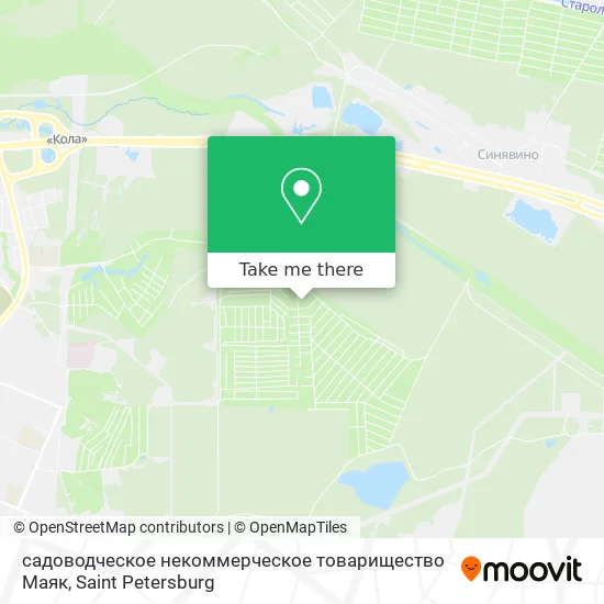 садоводческое некоммерческое товарищество Маяк map