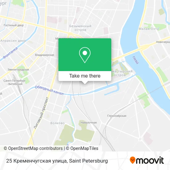 25 Кременчугская улица map