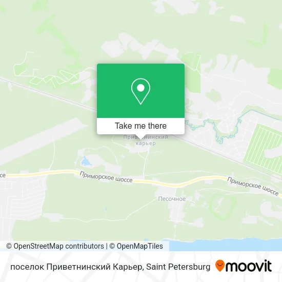 поселок Приветнинский Карьер map