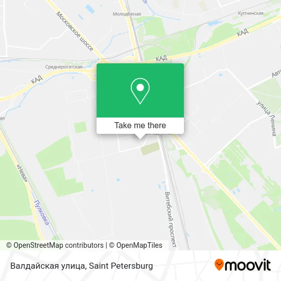Валдайская улица map