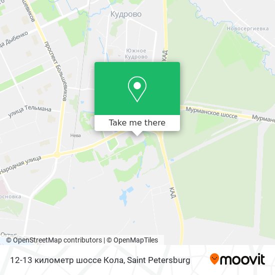 12-13 километр шоссе Кола map