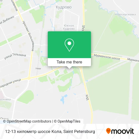 12-13 километр шоссе Кола map