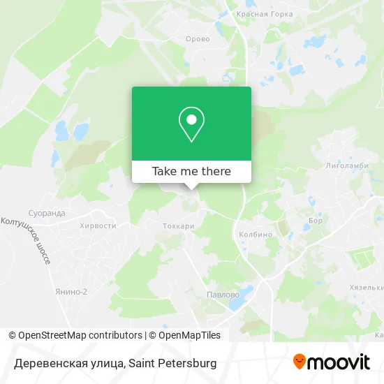 Деревенская улица map