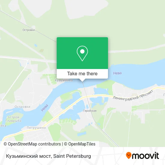 Кузьминский мост map