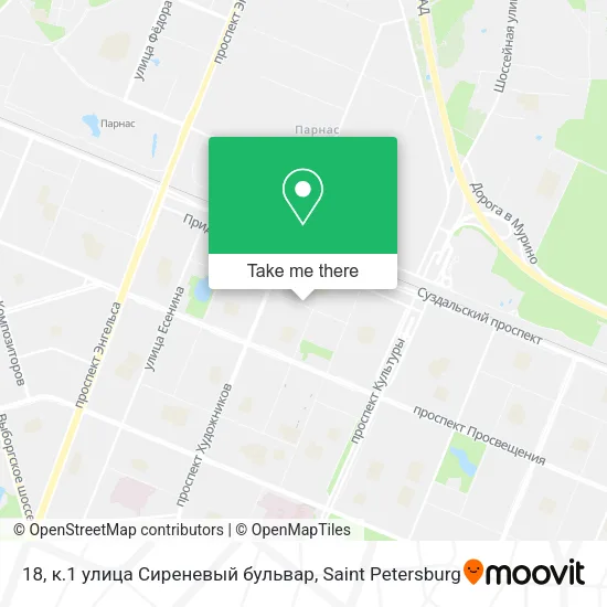 18, к.1 улица Сиреневый бульвар map
