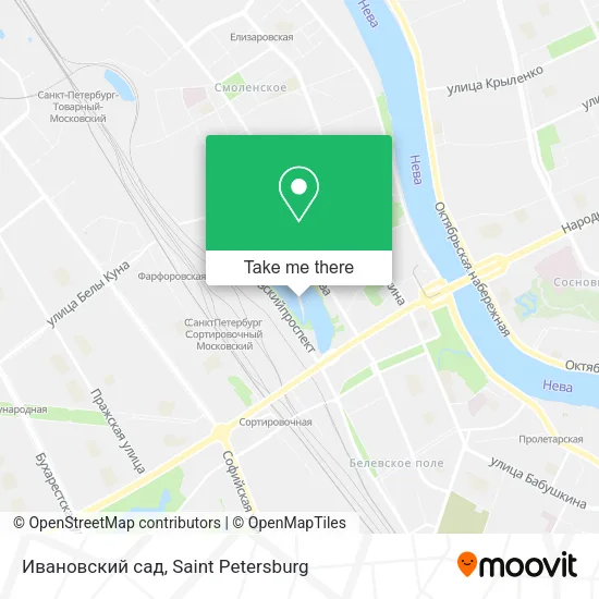 Ивановский сад map