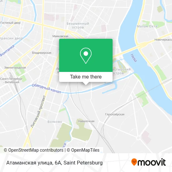 Атаманская улица, 6А map