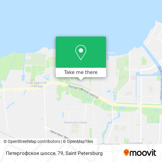 Петергофское шоссе, 79 map