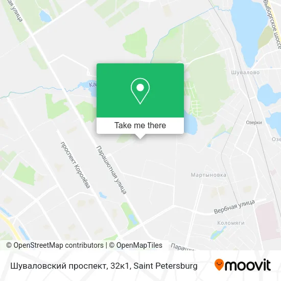 Шуваловский проспект, 32к1 map