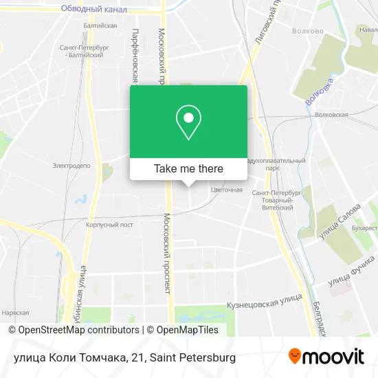 улица Коли Томчака, 21 map