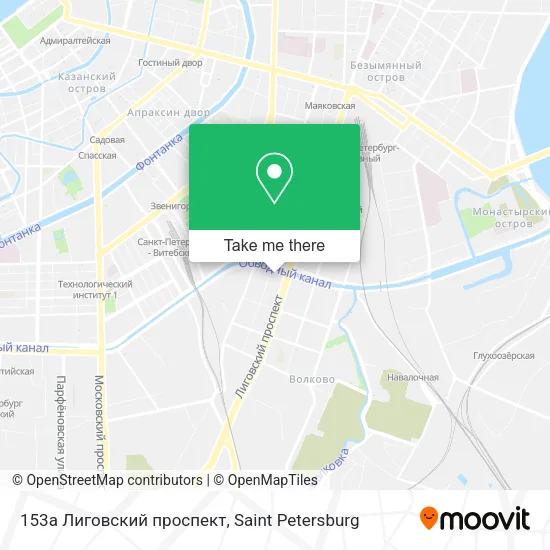 153а Лиговский проспект map
