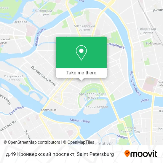 д.49 Кронверкский проспект map