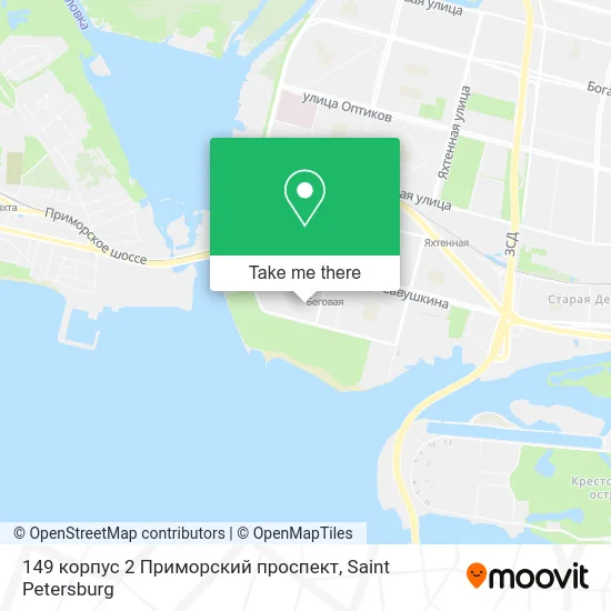 149 корпус 2 Приморский проспект map