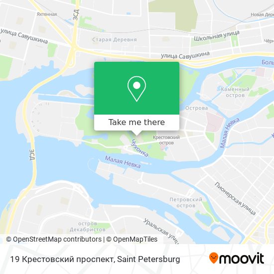 19 Крестовский проспект map