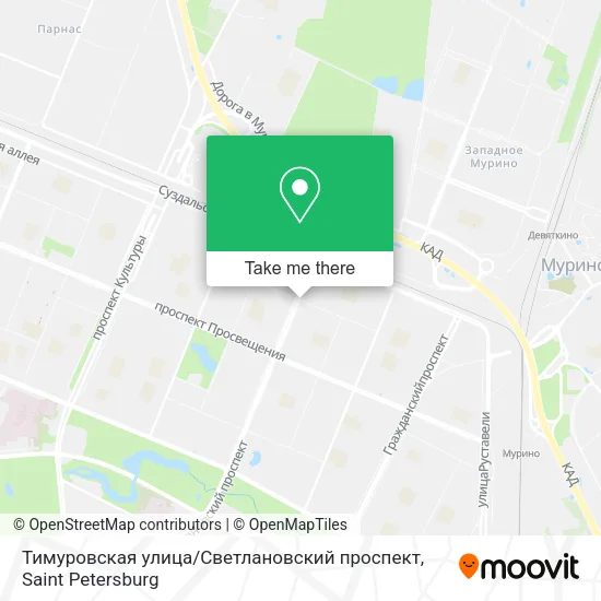 Тимуровская улица / Светлановский проспект map