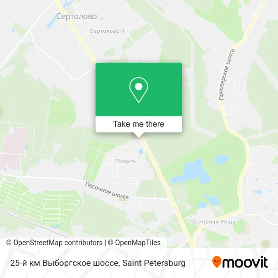 25-й км Выборгское шоссе map