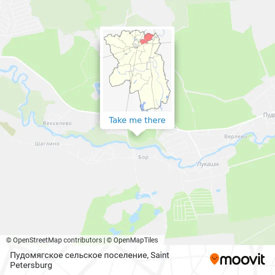 Пудомягское сельское поселение map