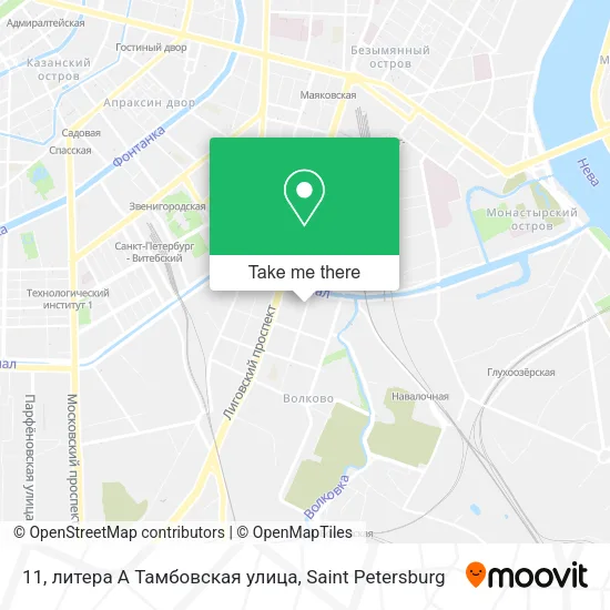 11, литера А Тамбовская улица map