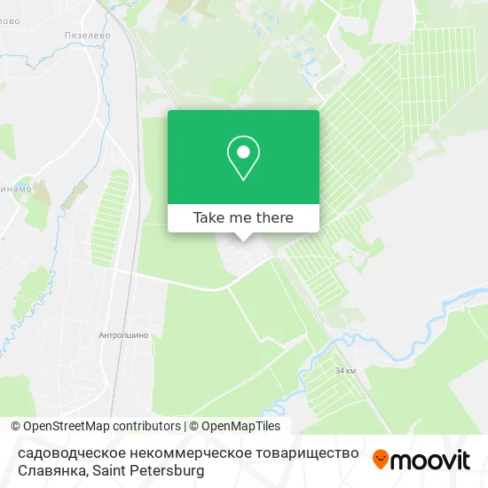садоводческое некоммерческое товарищество Славянка map