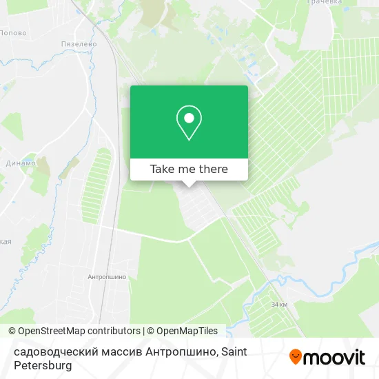 садоводческий массив Антропшино map