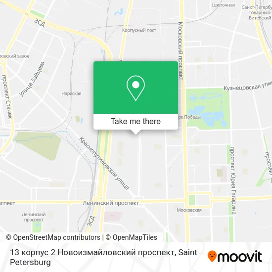 13 корпус 2 Новоизмайловский проспект map