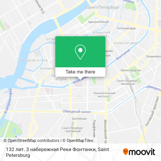 132 лит. 3 набережная Pеки Фонтанки map