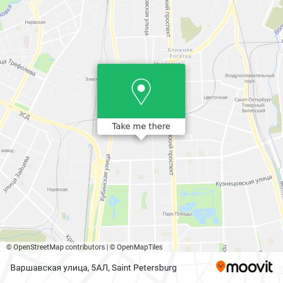 Варшавская улица, 5АЛ map