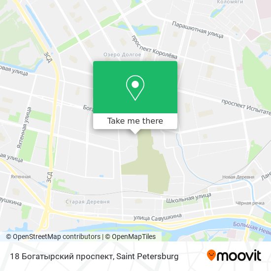 18 Богатырский проспект map