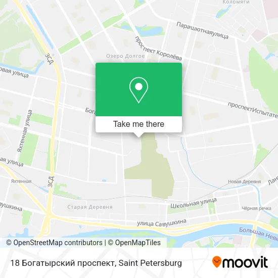 18 Богатырский проспект map