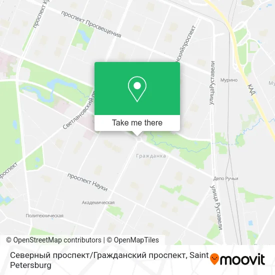Северный проспект / Гражданский проспект map