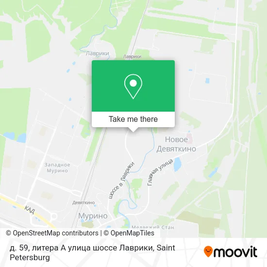 д. 59, литера А улица шоссе Лаврики map