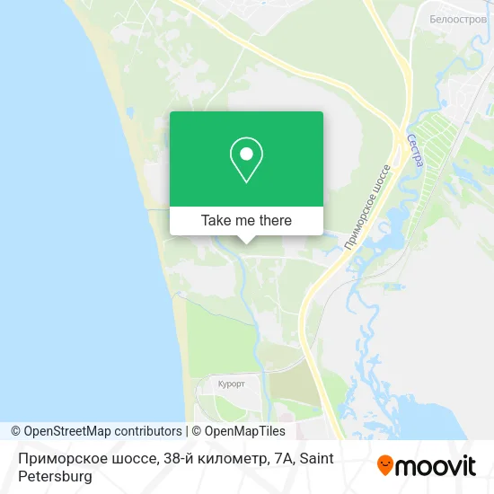 Приморское шоссе, 38-й километр, 7А map