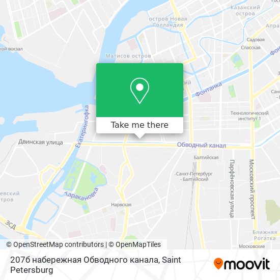 207б набережная Обводного канала map