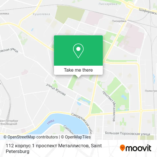 112 корпус 1 проспект Металлистов map